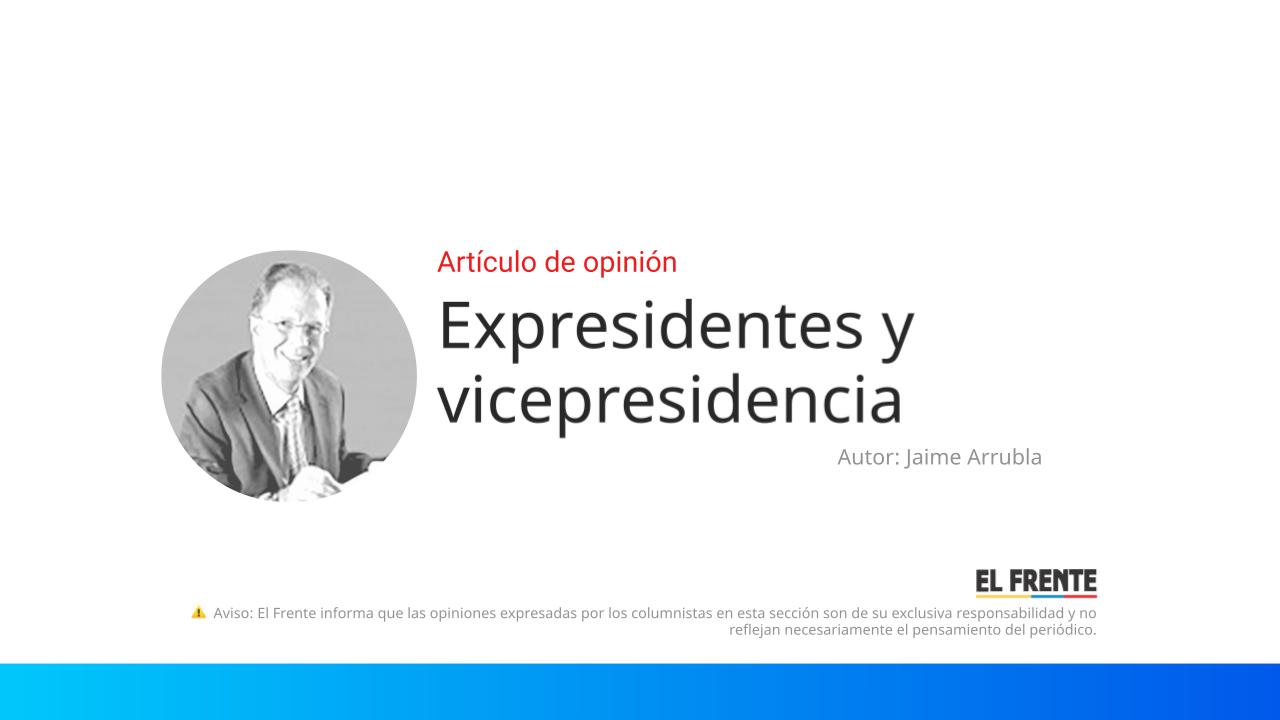 Expresidentes y vicepresidencia imagen de la publicación