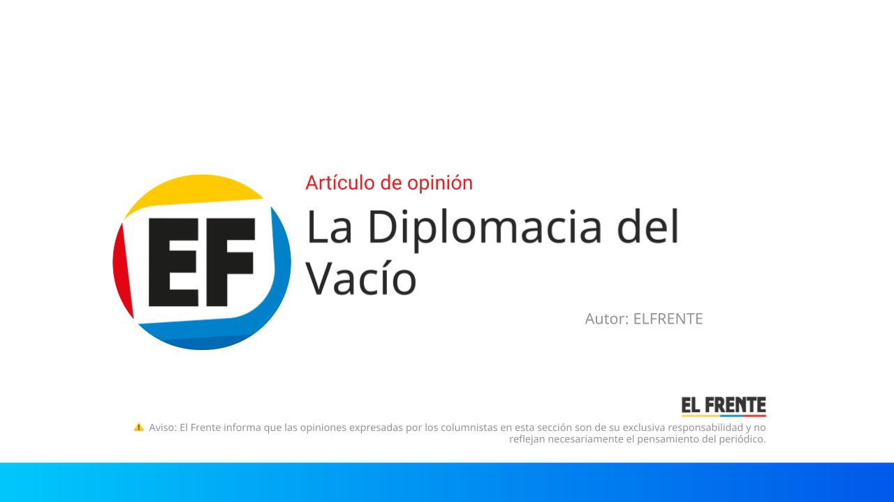 La Diplomacia del Vacío imagen de la publicación