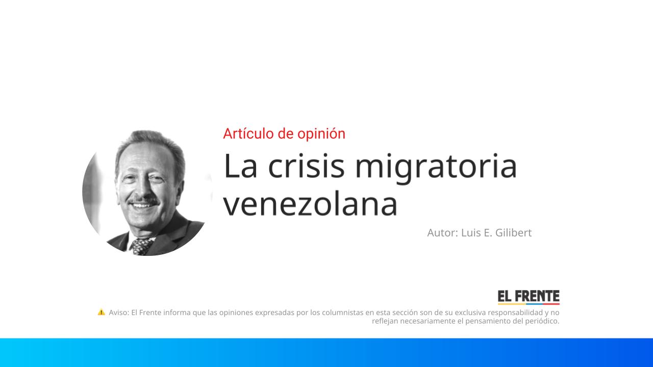 La crisis migratoria venezolana imagen de la publicación