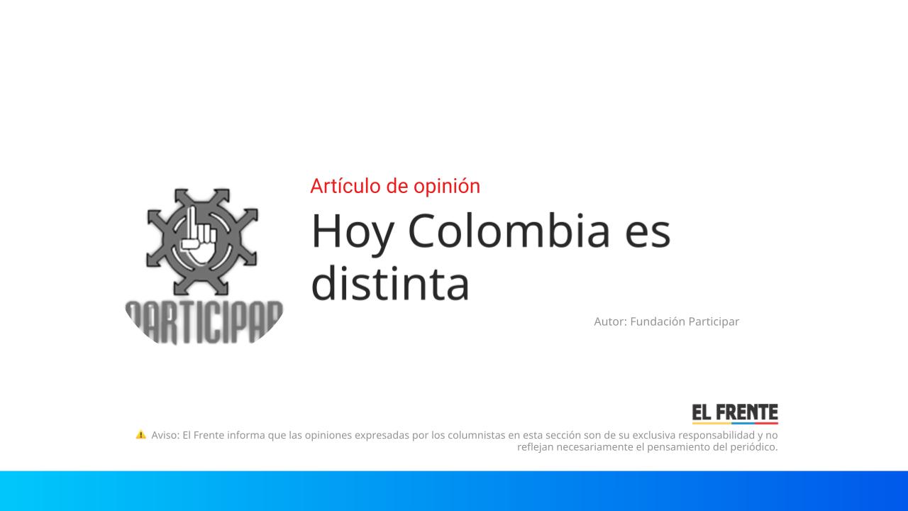 Hoy Colombia es distinta imagen de la publicación