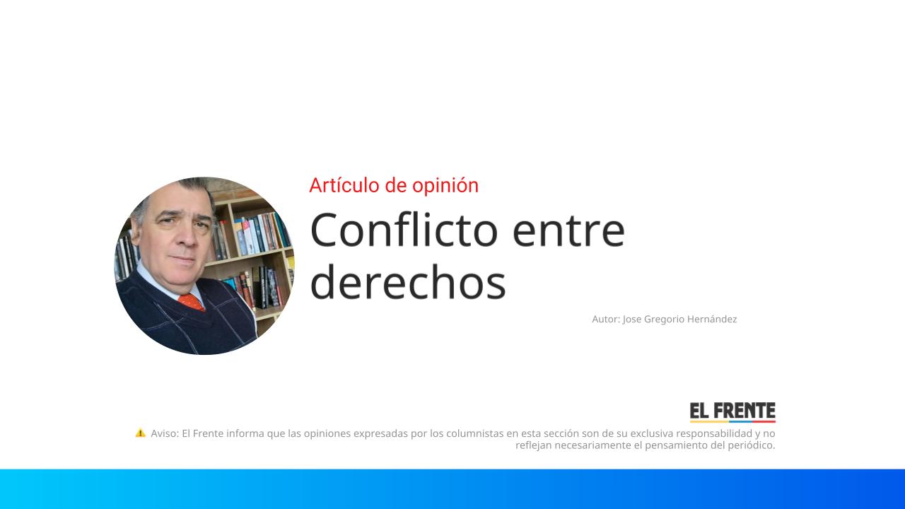 Conflicto entre derechos imagen de la publicación