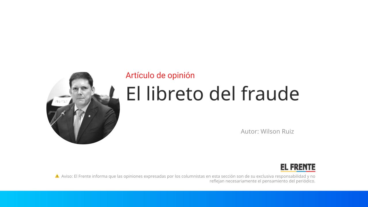 El libreto del fraude imagen de la publicación