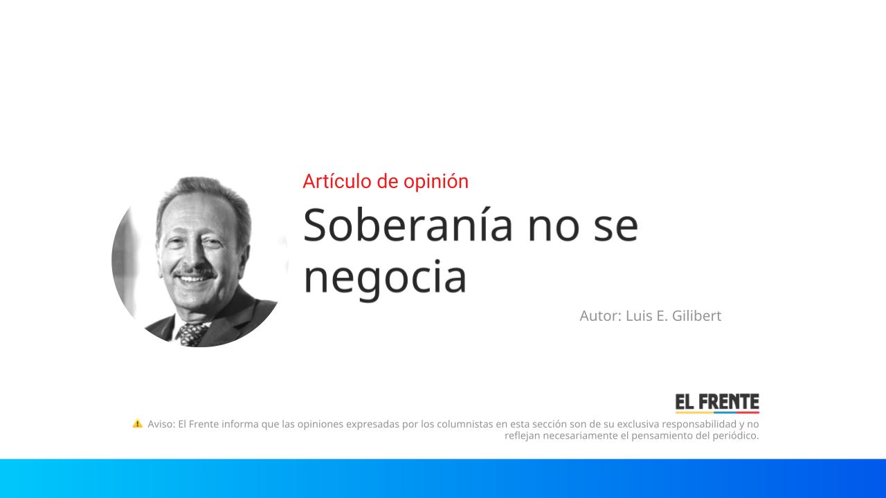 Soberanía no se negocia imagen de la publicación