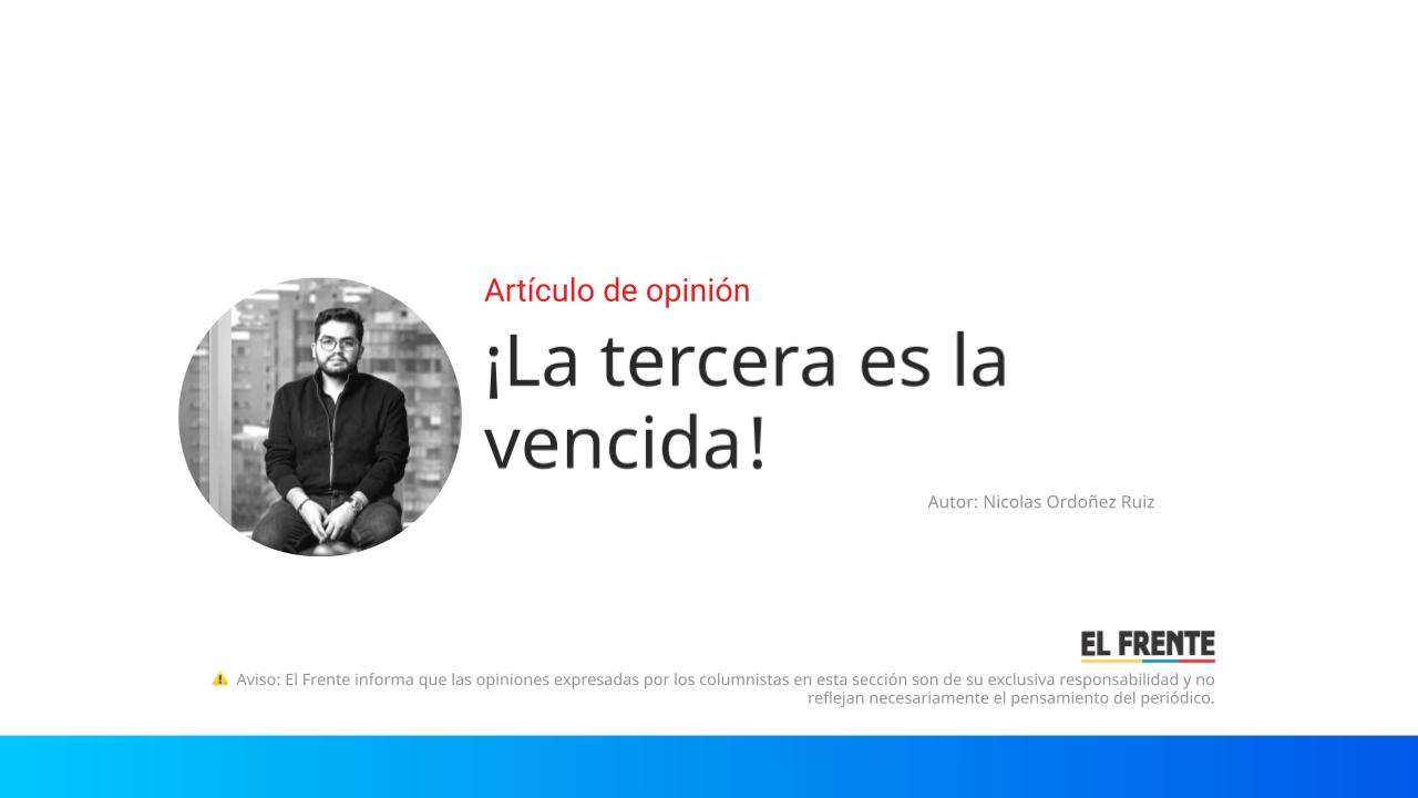 ¡La tercera es la vencida! imagen de la publicación