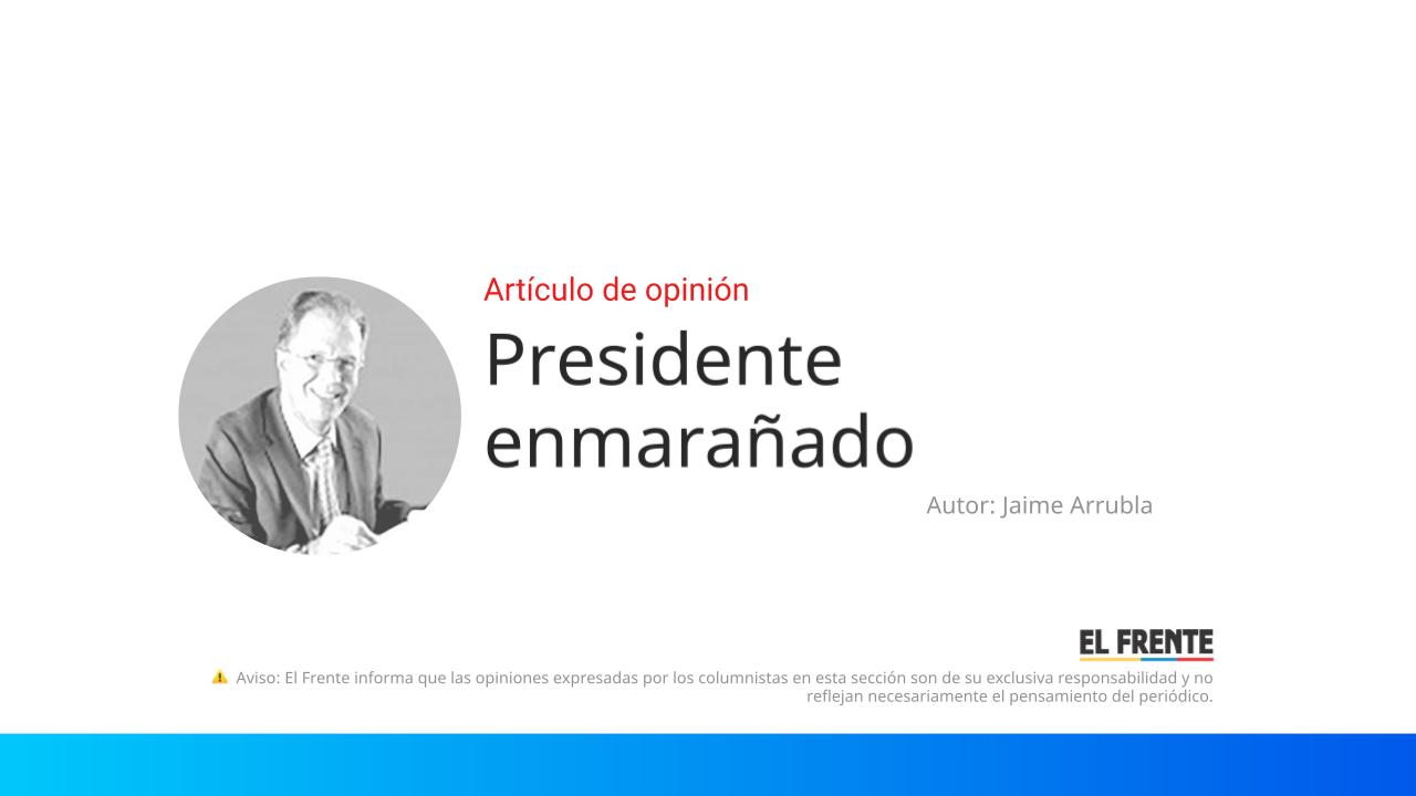 Presidente enmarañado imagen de la publicación
