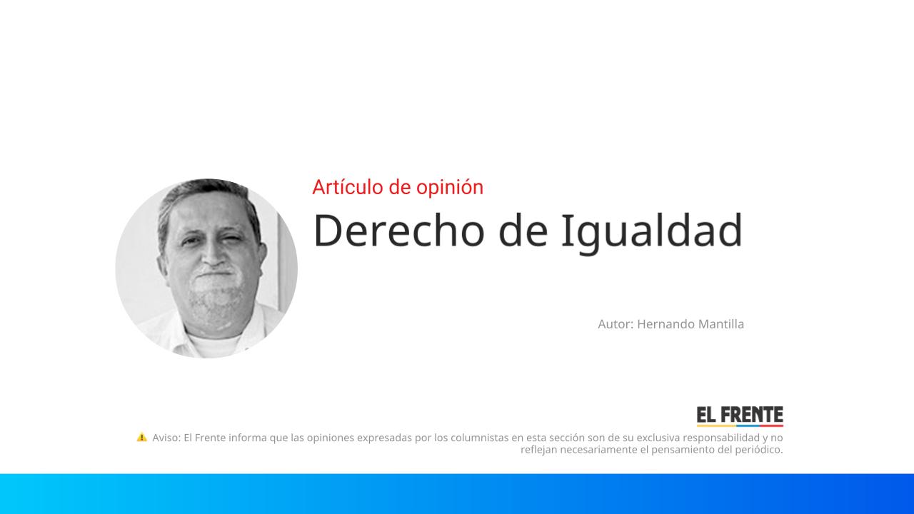 Derecho de Igualdad imagen de la publicación