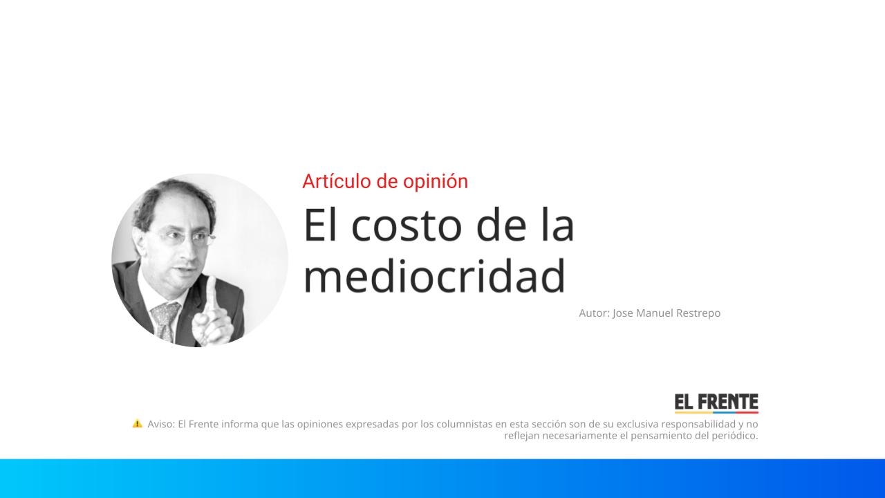 El costo de la mediocridad imagen de la publicación