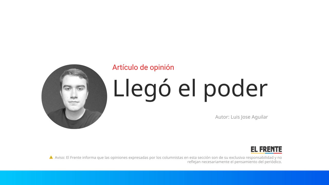 Llegó el poder imagen de la publicación