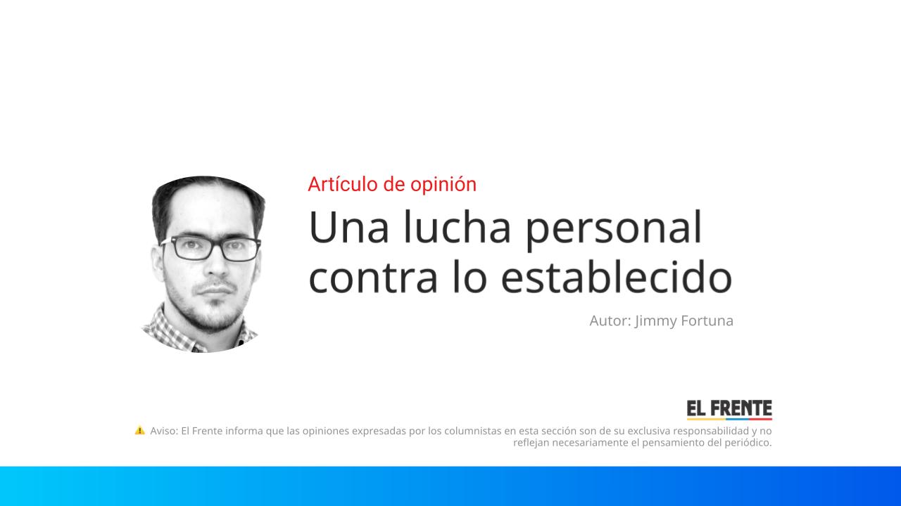 Una lucha personal contra lo establecido imagen de la publicación