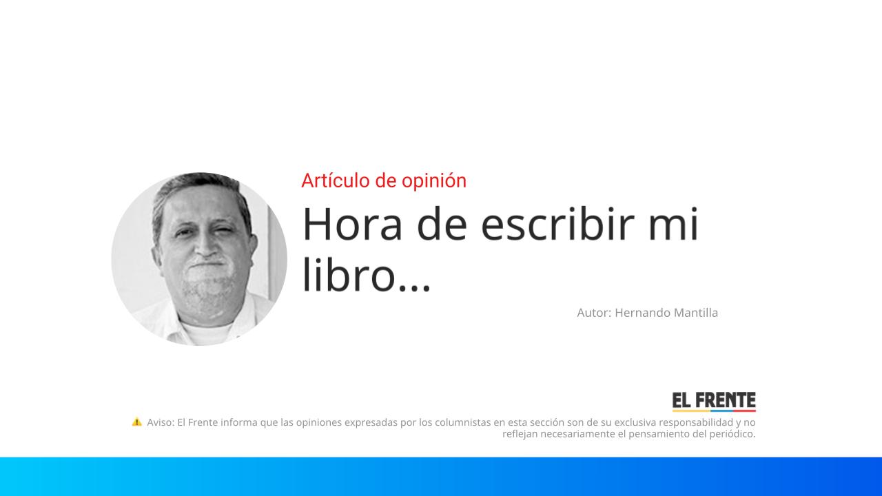 Hora de escribir mi libro… imagen de la publicación