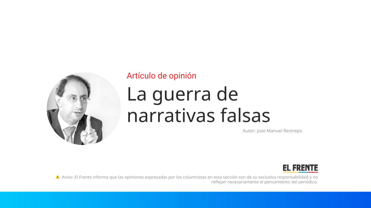 La guerra de narrativas falsas imagen de la publicación