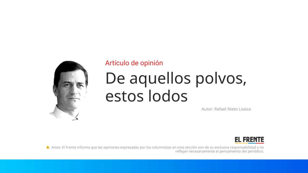 De aquellos polvos, estos lodos imagen de la publicación