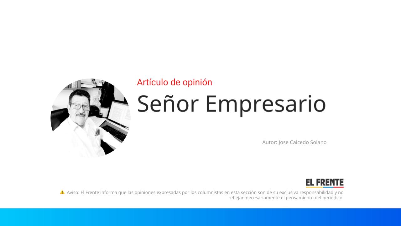 Señor Empresario imagen de la publicación