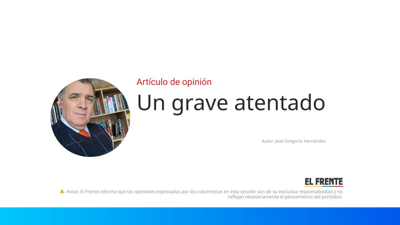 Un grave atentado imagen de la publicación