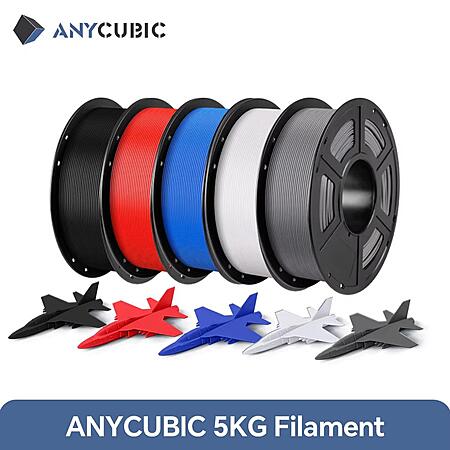 5kg ANYCUBIC 1.75mm PLA 3D Printer Filament (Mixed Colors)