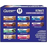 [SnS, AC] $33.11* | 2 × 12-Pack 2.12-Oz Quest Nutrition Protein Bars (Ultimate Variety Pack) ($16.56 each) at Amazon