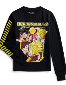 Dragon Ball Z Boys Long Sleeve Graphic Tee (2 Styles)