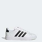 Adidas Men's Grand Court Shoes (cloud white / core black / cloud white) - $18.60 + free shipping