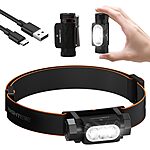 NIGHTEYE 2000-Lumen Rechargeable LED Headlamp Flashlight w/ Magnetic Base