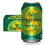 12-Pack 12-Oz Seagram's Ginger Ale $4.68 + Free Shipping w/ Prime or on $35+