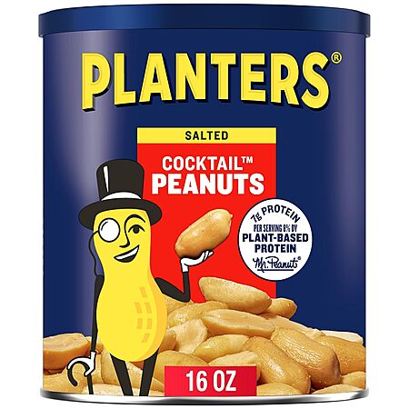 Select Accounts: 16-Oz PLANTERS Cocktail Peanuts (Salted) $2 w/ S&S