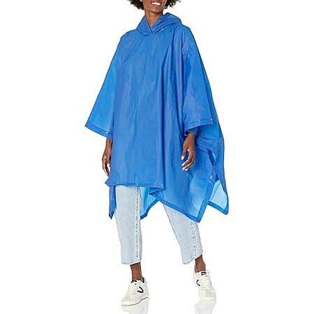 totes Adult's Rain Poncho (Royal)