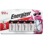 [SnS, AC] $5.45* | 4-Pk Energizer MAX 9V Alkaline Batteries at Amazon