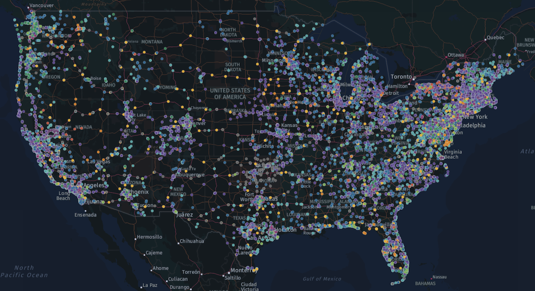 EV Network Map