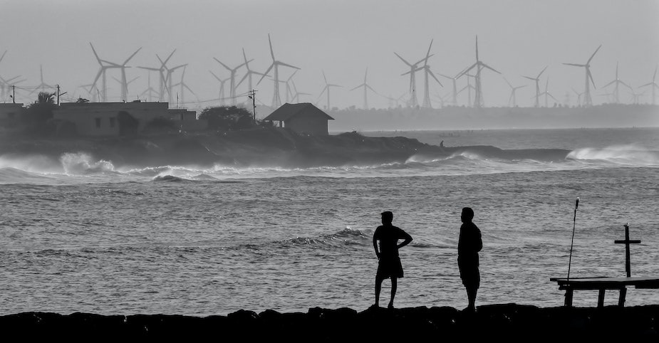 Wind Farm in Kanyakumari, Tamil Nadu, India