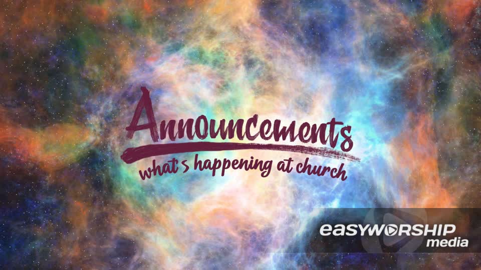 Nebula Announcements by Media4Worship - EasyWorship Media