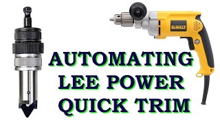 Automating Lee power quick trim - Demo on 300 Blackout and 223/5.56 brass