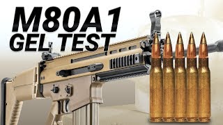 Testing The Army's 7.62mm Wonder Bullet: M80A1 reduced velocity gel test