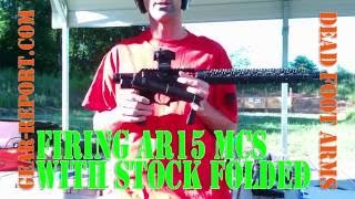 Shooting the Dead Foot Arms MCS AR15 Folding Stock - Gear-Report.com
