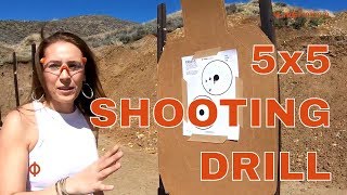 Pistol Shooting Drills - 5x5 Drill - Shooting Colt .380