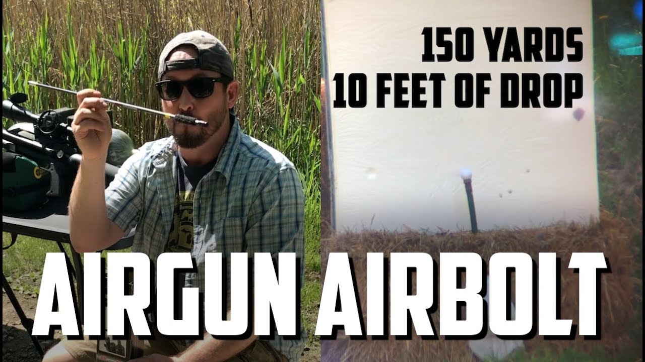 AirGunner Hits Golf Ball @ 150 Yards with Arrow!  AirForce Texan Big Bore Airgun / Air Bolt