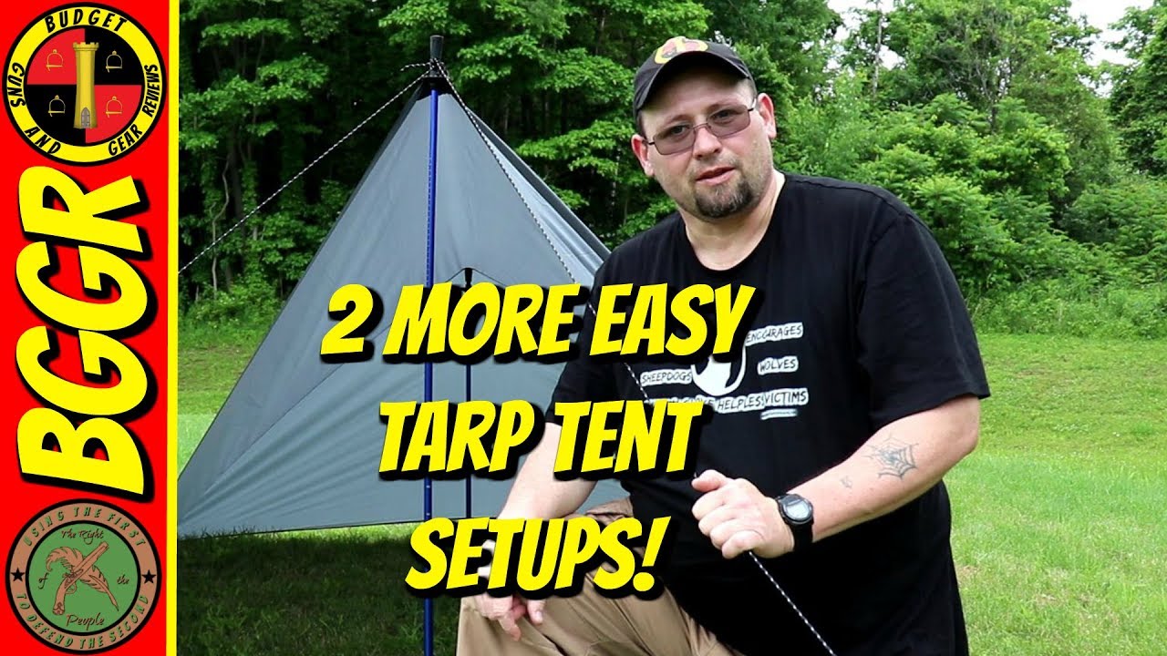 How To Pitch Two Easy Tarp Tents