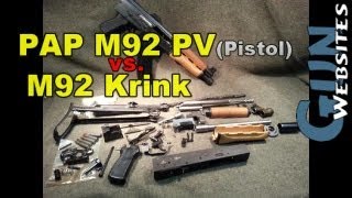 PAP AK47 Pistol vs. Yugo Krink M92