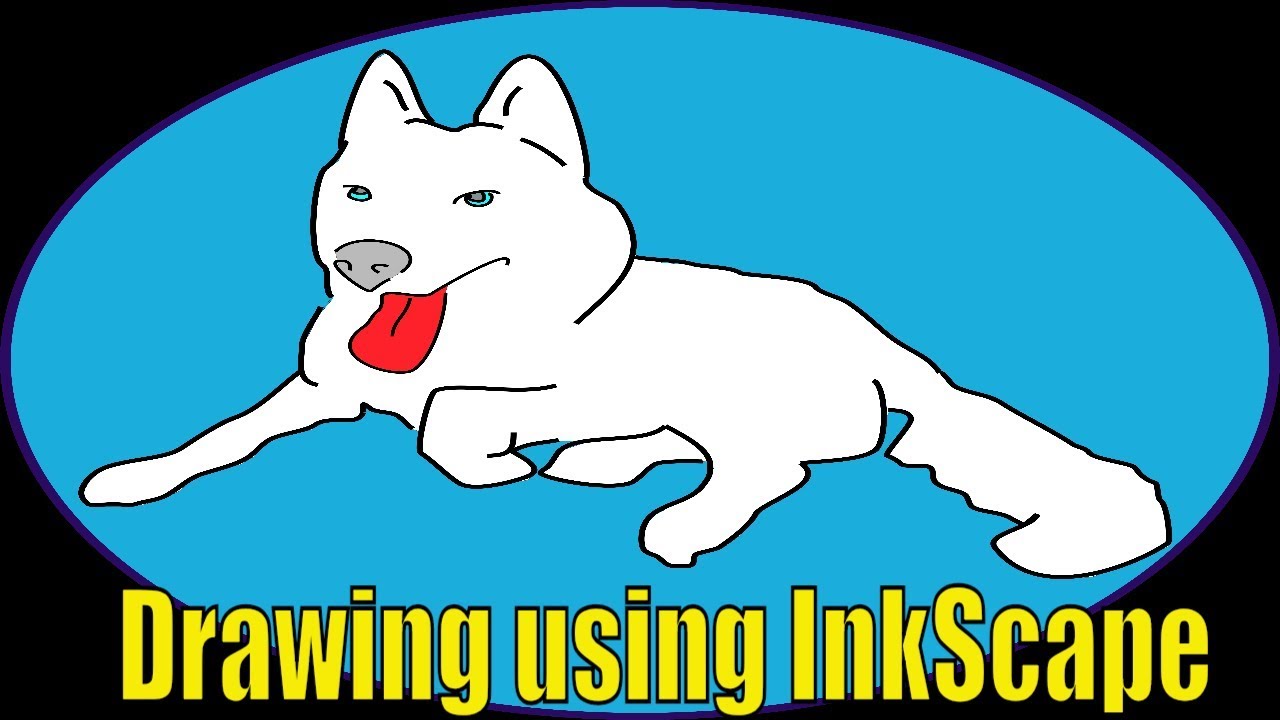 Drawing a Dog using InkScape, Free Software - Making Dog Art