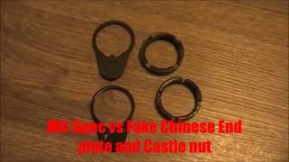 Mil VS. MIM AR15 End Plates and Castle Nuts Comparison