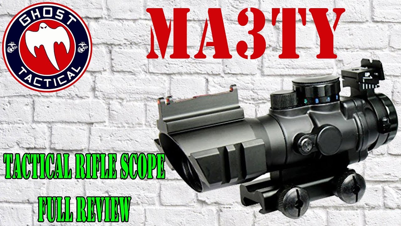 $45  4x32 Rifle Scope:  MA3TY Tactical Rifle Scope:  You Won't Believe This