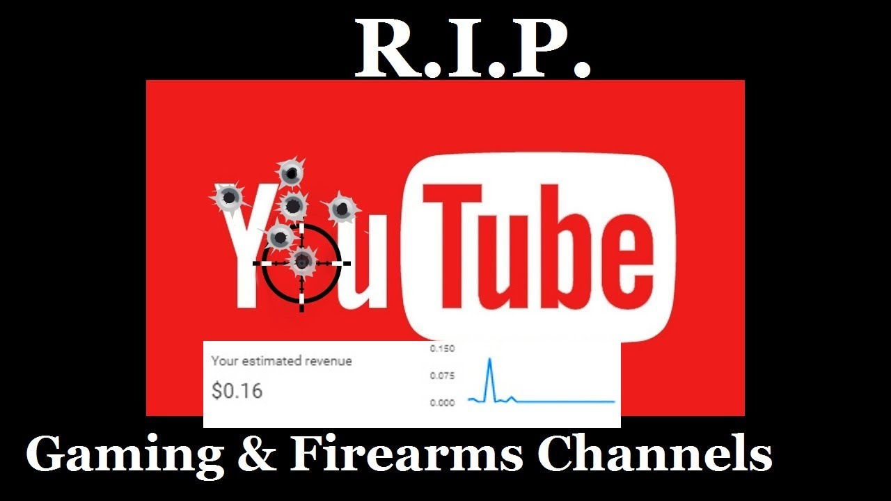 NEED your HELP! YouTube Kills GAMING & FIREARMS Channels!  Flat-lined