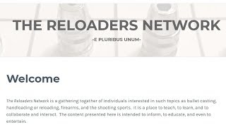 THE Website for the Online Reloading Community!  The Reloaders Network
