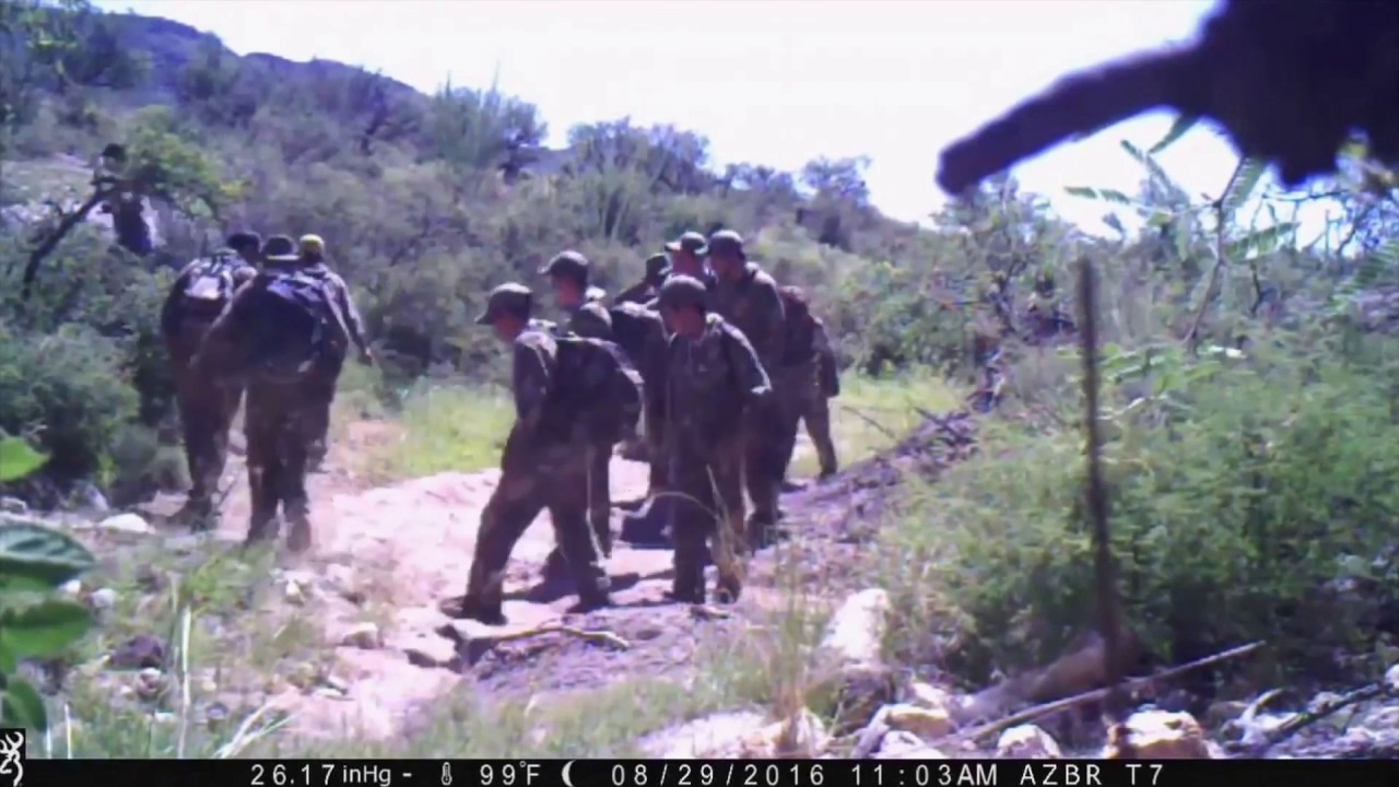 Hidden Cam - Cartel with AK47's Caught on Cam - Cocaine Alley Smuggling - Mexico Border