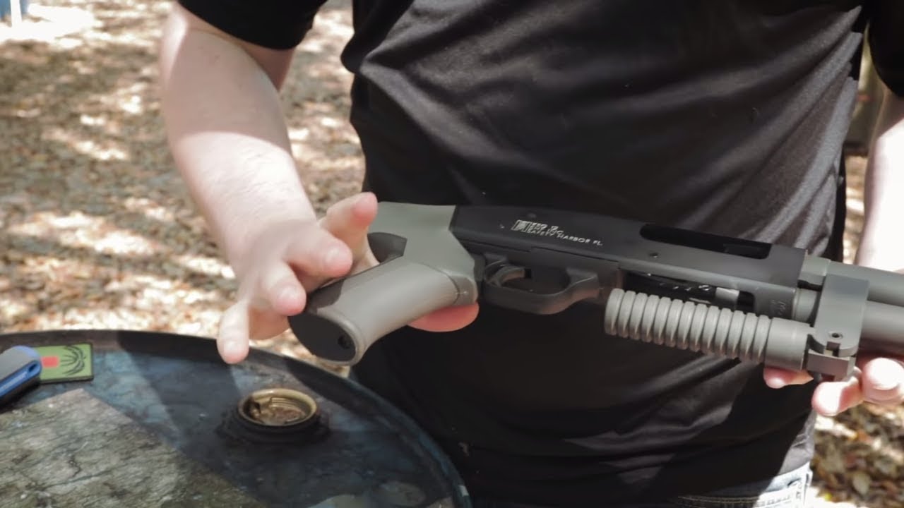 KEG 12 Shotgun Upgrade With ATI Outdoors T3 Rear Pistol Grip