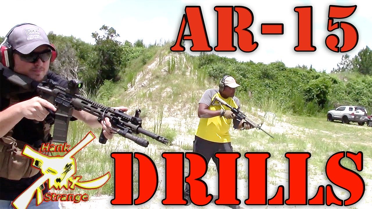 AR 15 Rifles Shooting Drills on The Range Steel Plate Shootout Part 2