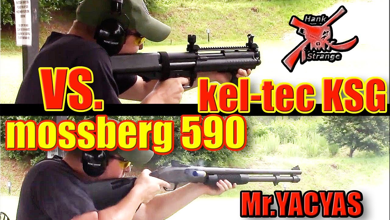 Kel-Tec KSG Bullpup Vs Mossberg 590 Shotgun Recoil Test