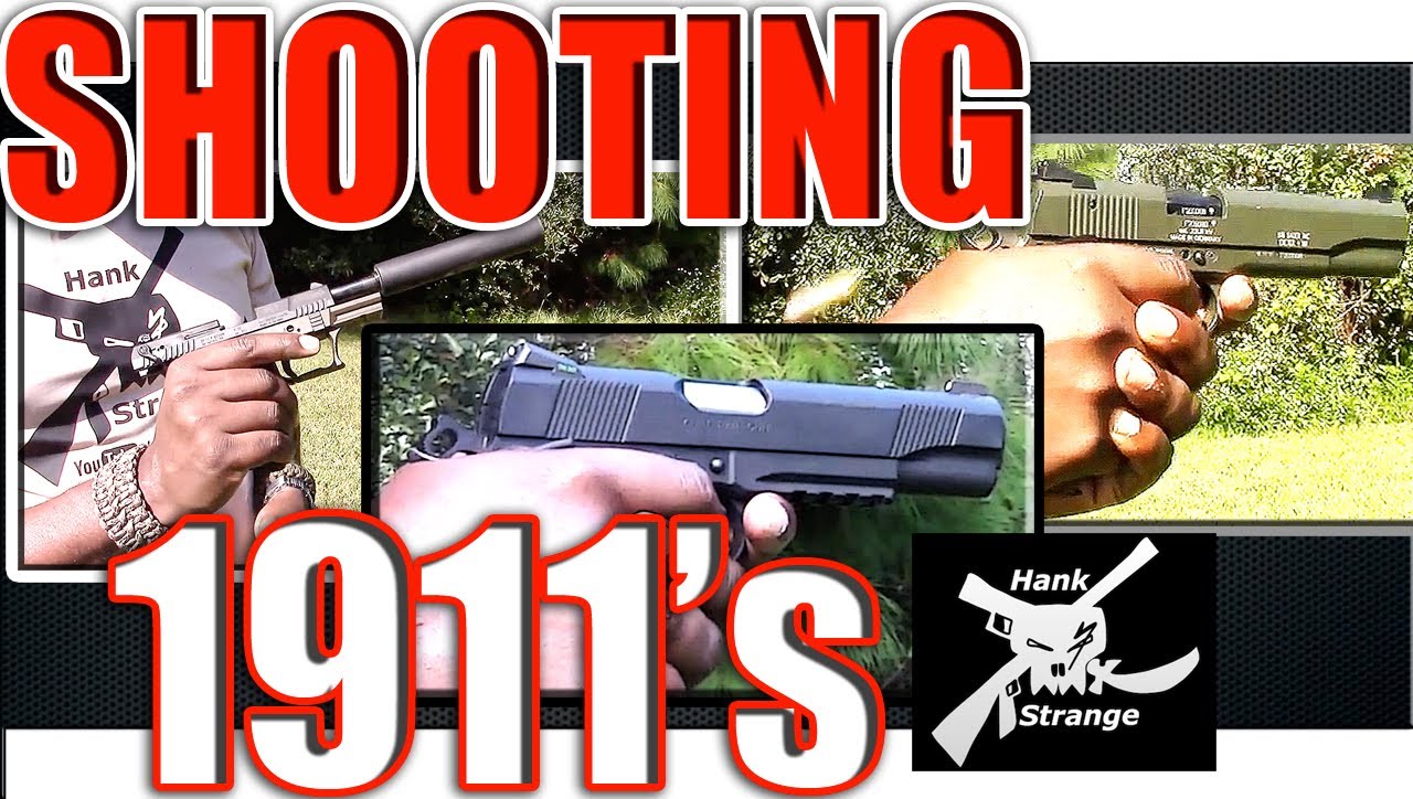 Shooting 1911 Colt Rail Gun 45 ACP Sig Sauer 1911-22 Walther P-22 Pistol Suppressed Springers Garage