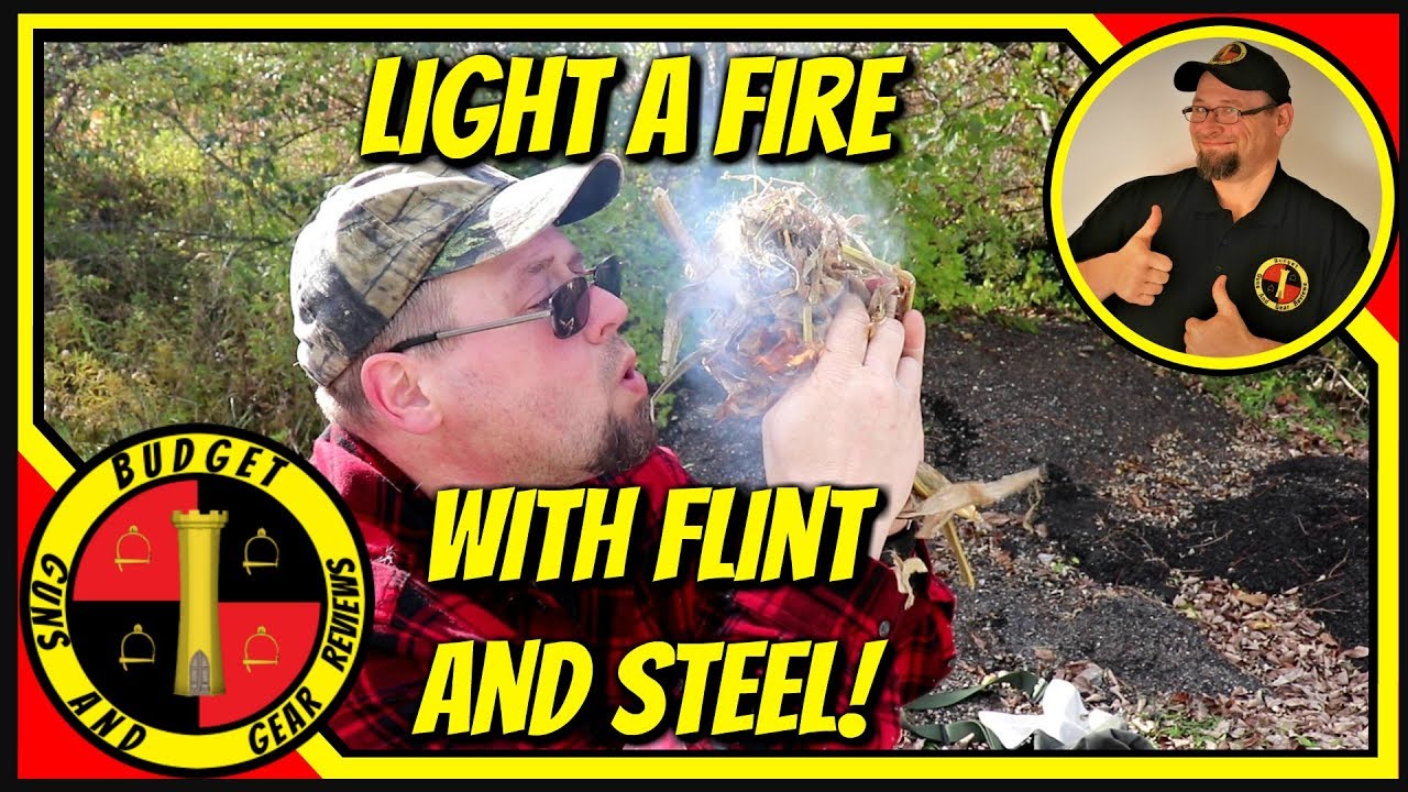 Starting A Fire With Flint And Steel