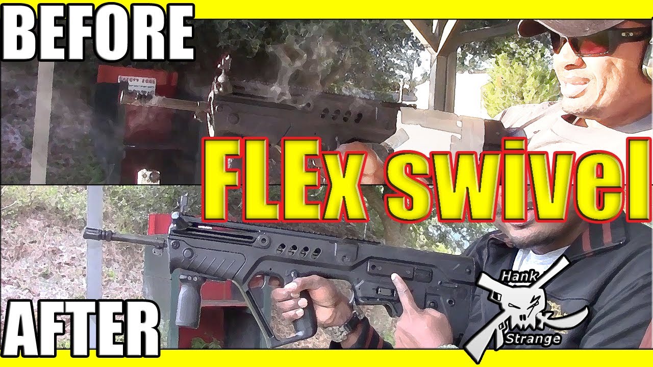 Before & After Shooting IWI Tavor Bullpup Rifle w/ Gear Head Works New FLEx swivel Install & Review