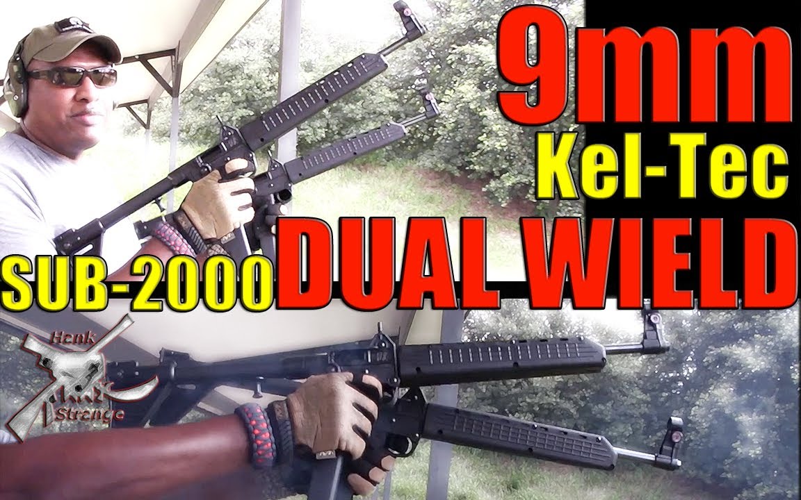 Dual Wield Shooting 9mm Kel-Tec Sub 2000 Master Chief Style!